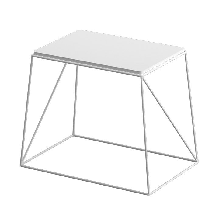 Příruční stolek, bílá, KAREL 0000235351 Tempo Kondela - DEKORHOME.CZ