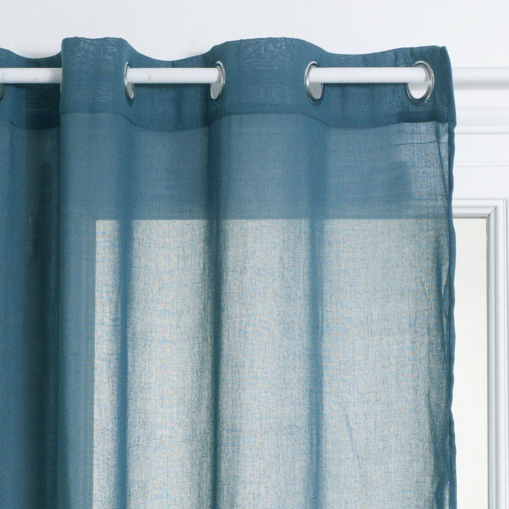 Atmosphera Okenní opona, polyester, Dekorace oken, 140 x 240 cm, Modrá - EDAXO.CZ s.r.o.