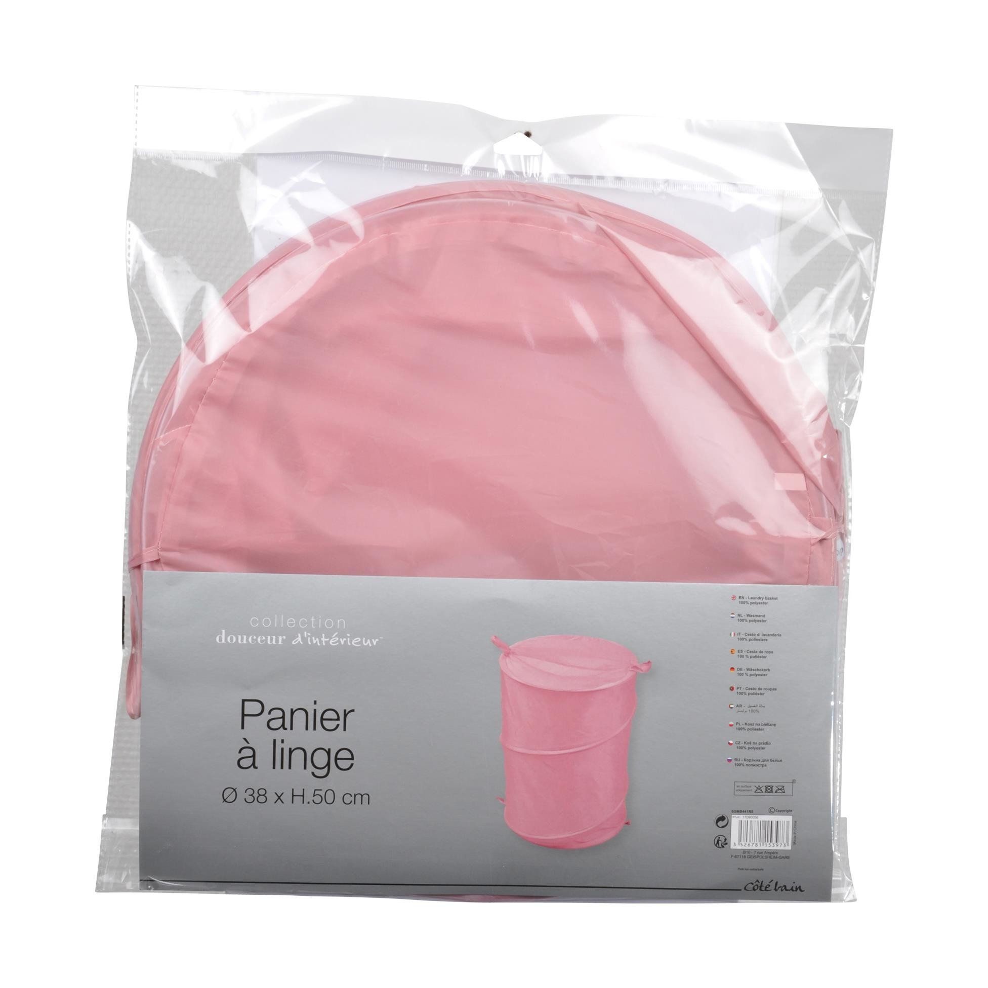 Douceur d\'intérieur Růžový koš na prádlo VITAMINE POP, 50x38cm - EMAKO.CZ s.r.o.