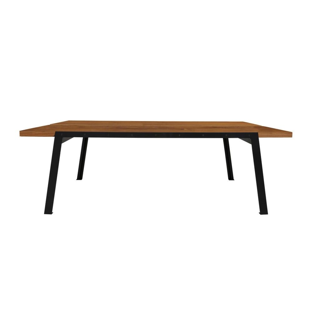 Jídelní stůl s tmavou deskou z dubového dřeva Canett Aspen, délka 240 cm - Bonami.cz