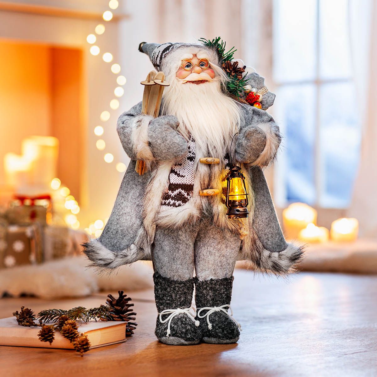 Weltbild Zimní muž Leonard s LED lucernou - Velký Košík