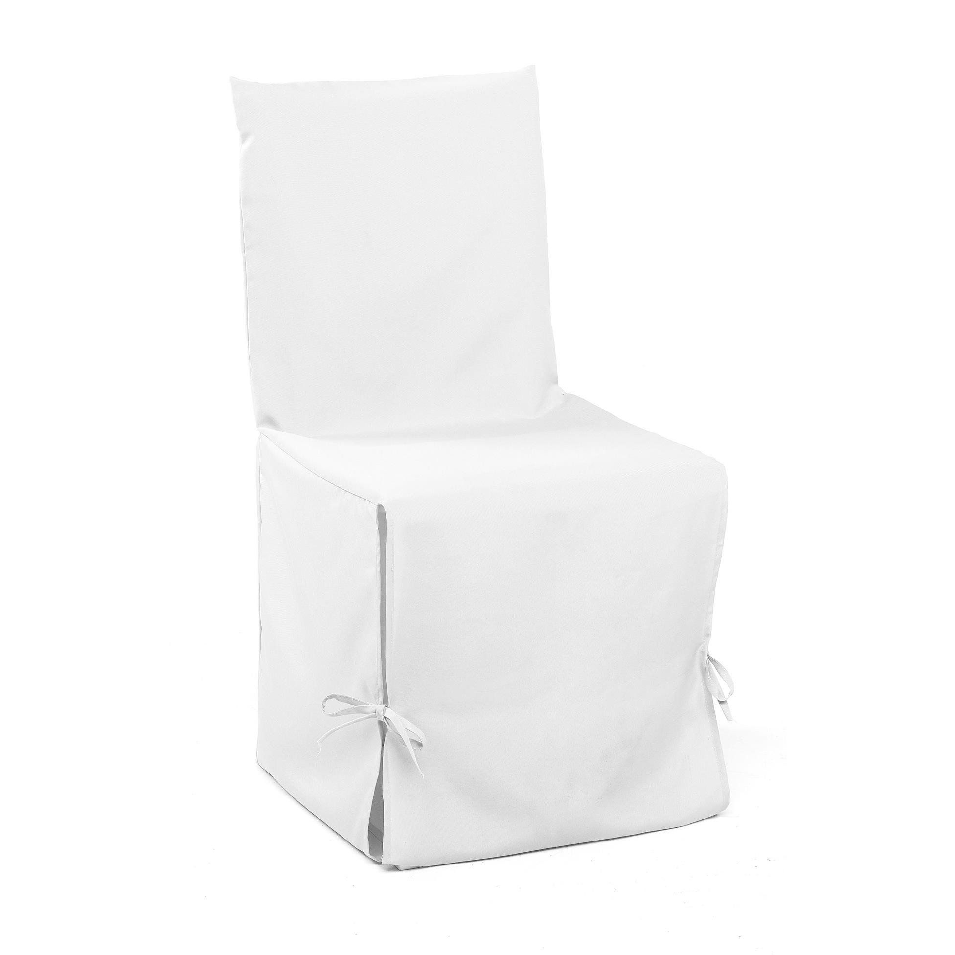 Douceur d\'intérieur Kryt židle 50 x 50 x 50 cm Essentiel, bílá - EMAKO.CZ s.r.o.