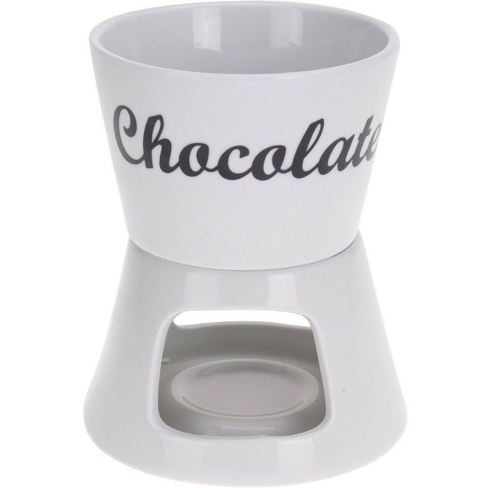 EH Excellent Houseware Sada fondue, keramická čokoládová topná sada s vidličkami - EDAXO.CZ s.r.o.