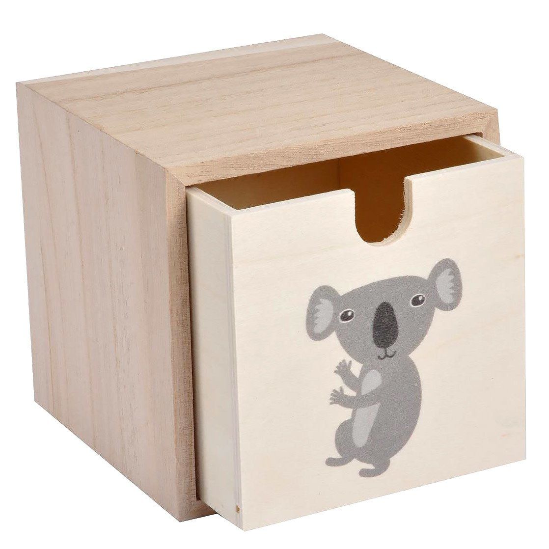 Douceur d\'intérieur Dřevěná krabička pro děti HELLO JUNGLE, Koala motiv - EMAKO.CZ s.r.o.