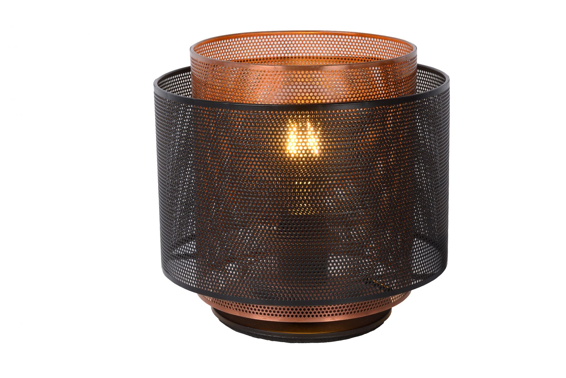 Lucide 02504/01/30 stolní lampicka Orrin 1x60W | E27 - černá, kov, vypínač na kabelu - STERIXretro