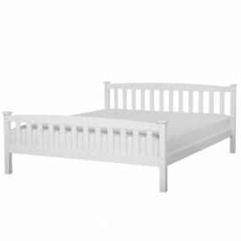 Dřevěná postel 180 x 200 cm bílá GIVERNY