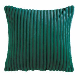 Douceur d\'intérieur Dekorativní polštář ZELINE, 40 x 40 cm, zelená