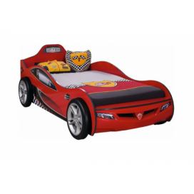 CLK Dětská postel auto SUPER 90x190cm-červená