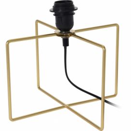 Home Styling Collection Kovová stolní lampa ve zlaté barvě LOFT, 25 cm
