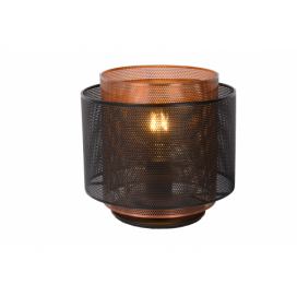 Lucide 02504/01/30 stolní lampicka Orrin 1x60W | E27 - černá, kov, vypínač na kabelu