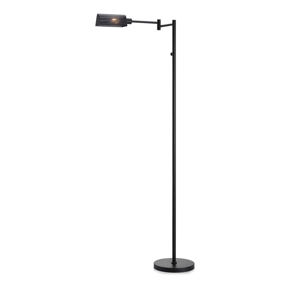 LED stojací lampa ve stříbrné barvě s kovovým stínidlem (výška 130 cm) Nami – Fischer & Honsel - Bonami.cz