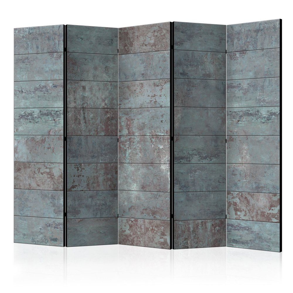 Paraván Turquoise Concrete Dekorhome 225x172 cm (5-dílný) - DEKORHOME.CZ