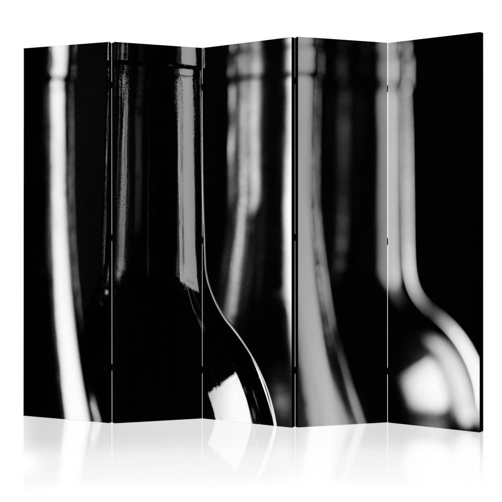Paraván Wine Bottles Dekorhome 225x172 cm (5-dílný) - DEKORHOME.CZ