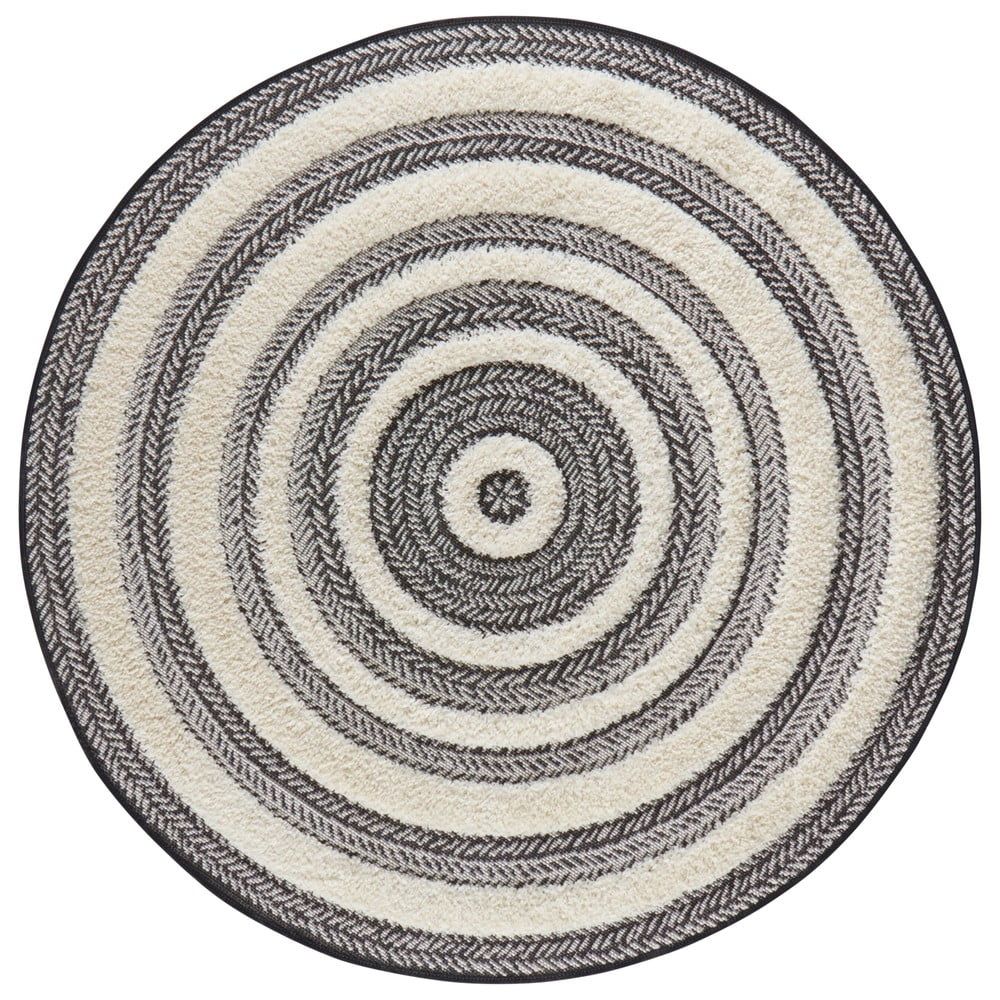Šedo-bílý koberec Mint Rugs Handira Circle, ⌀ 160 cm - Bonami.cz