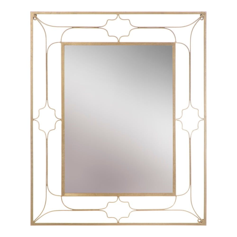 Nástěnné zrcadlo ve zlaté barvě Mauro Ferretti Balcony, 80 x 100 cm - Bonami.cz