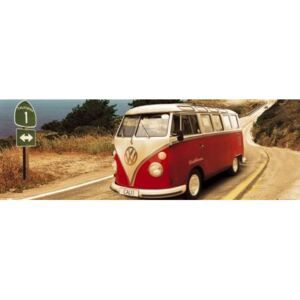 Plakát, Obraz - VW Volkswagen Californian - Route on, (158 x 53 cm) - Favi.cz