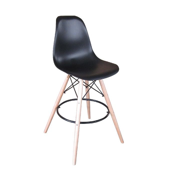 Barová židle, černá/kov, CARBRY NEW 0000228110 Tempo Kondela - DEKORHOME.CZ