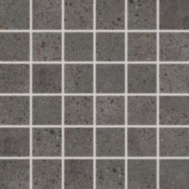 Mozaika Rako Piazzetta černá 30x30 cm mat DDM06789.1
