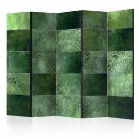 Paraván Green Puzzle Dekorhome 225x172 cm (5-dílný)