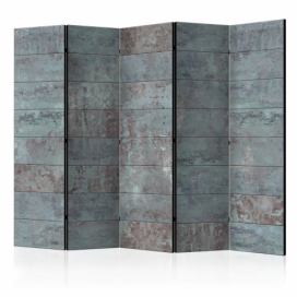 Paraván Turquoise Concrete Dekorhome 225x172 cm (5-dílný)