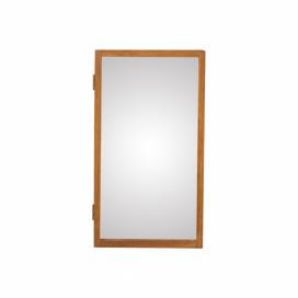 Zlaté kovové závěsné zrcadlo Kave Home Tiare 31 x 101 cm Bonami.cz