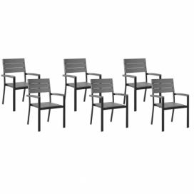Set 6 zahradních židlí COMO