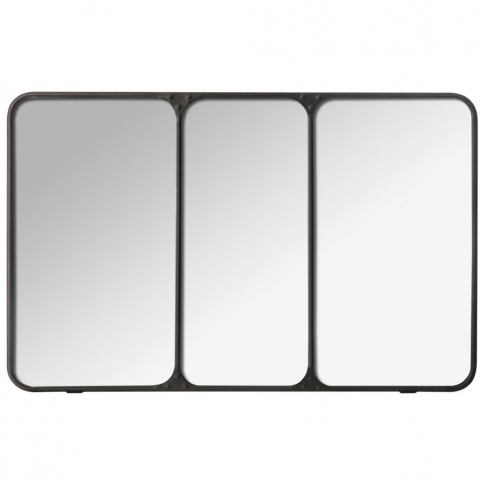 Zrcadlo v kovovém rámu, černé, 45 x 70,5 cm, Atmosphera EDAXO.CZ s.r.o.
