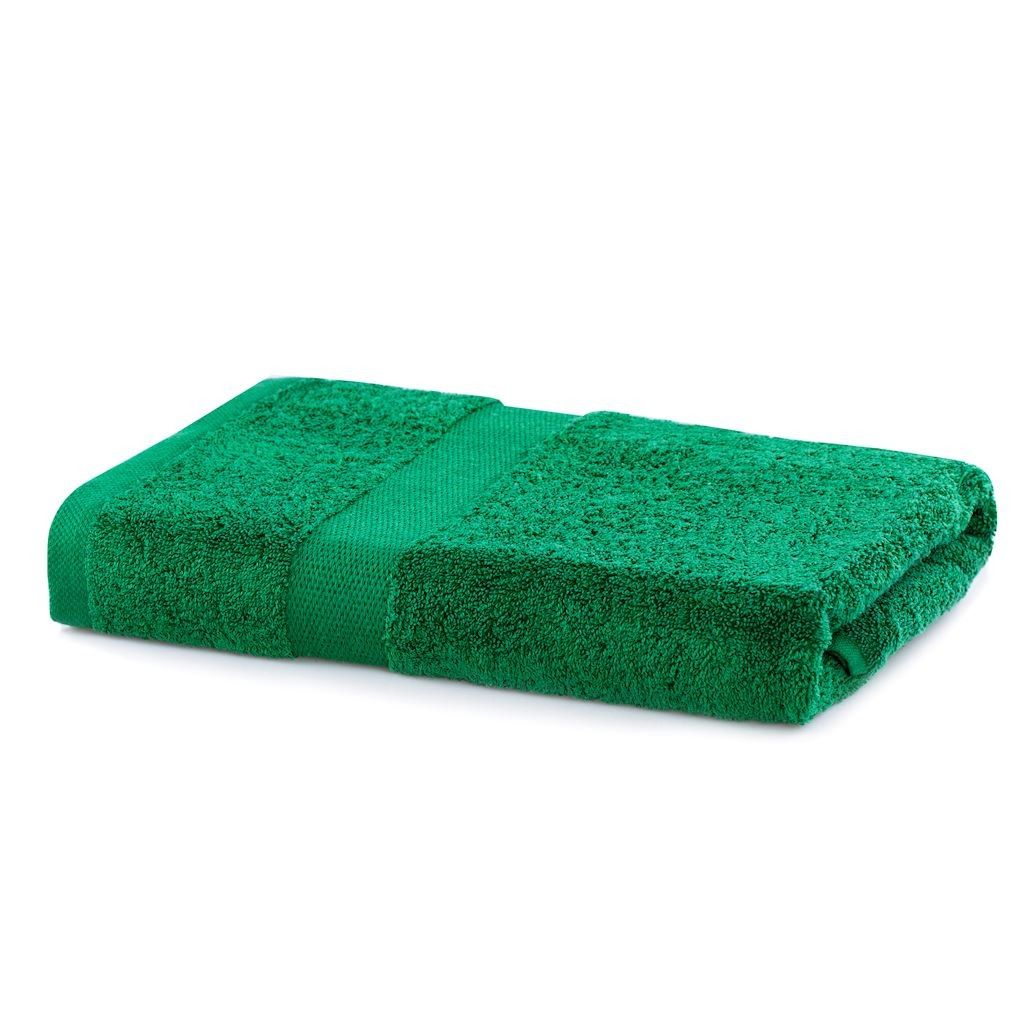 Bavlněný ručník DecoKing Mila 70x140 cm tmavě zelený - Houseland.cz