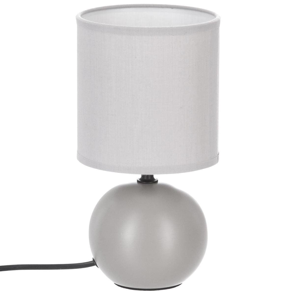 Atmosphera Keramická stolní lampa BOULE GRIS, 25 cm, barva šedá - EMAKO.CZ s.r.o.