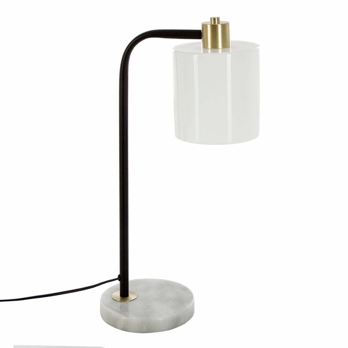 Atmosphera OLGA stolní lampa, bílá, výška 48 cm - EMAKO.CZ s.r.o.