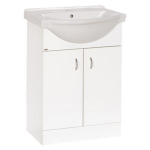Koupelnová skříňka s umyvadlem Multi Pro 61x50 cm bílá PRO60SOKL - Favi.cz
