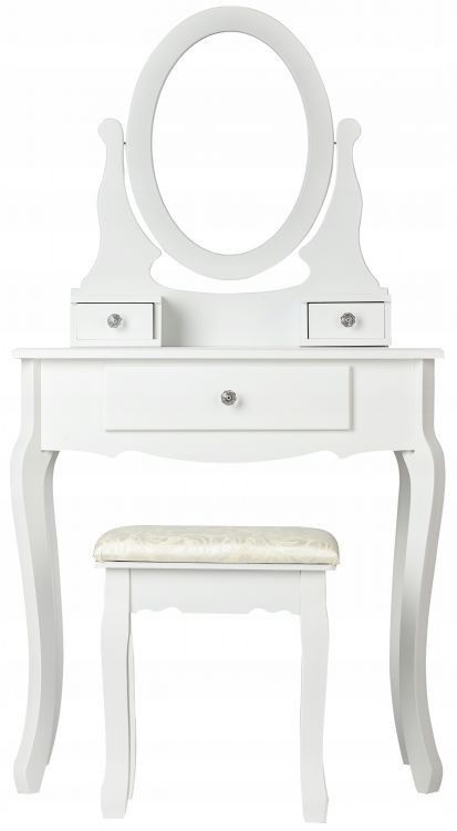 ModernHome Toaletní stolek se zrcadlem a stoličkou, W-HY-225 - Houseland.cz