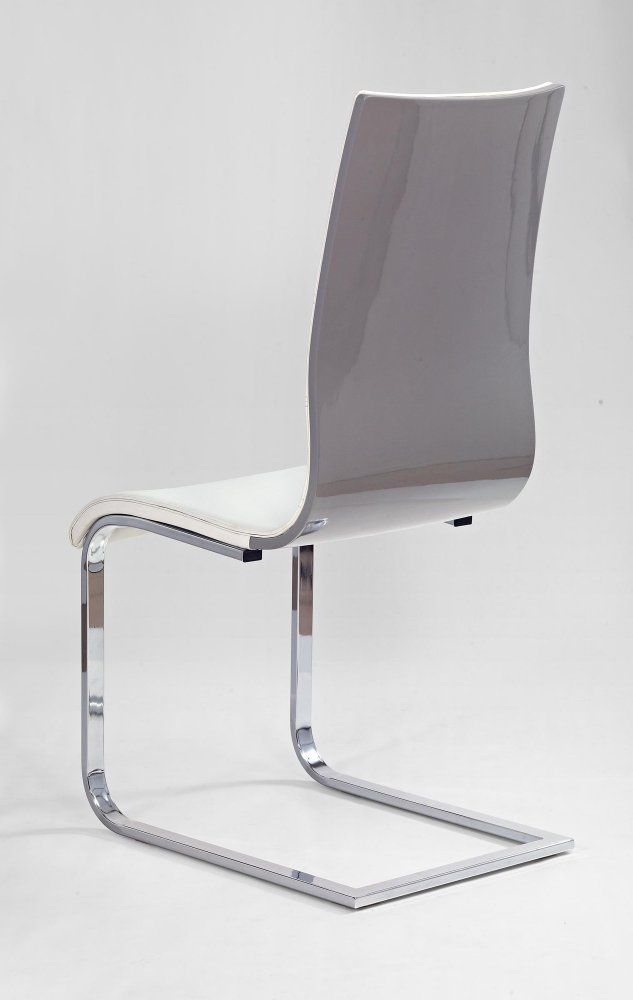 Jídelní židle K104 Halmar Bílá / šedá - DEKORHOME.CZ