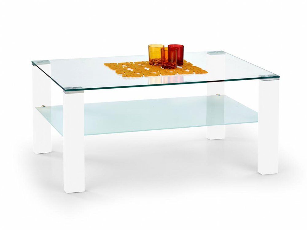 Halmar Konferenční stolek Simple, bílý lak - DEKORHOME.CZ