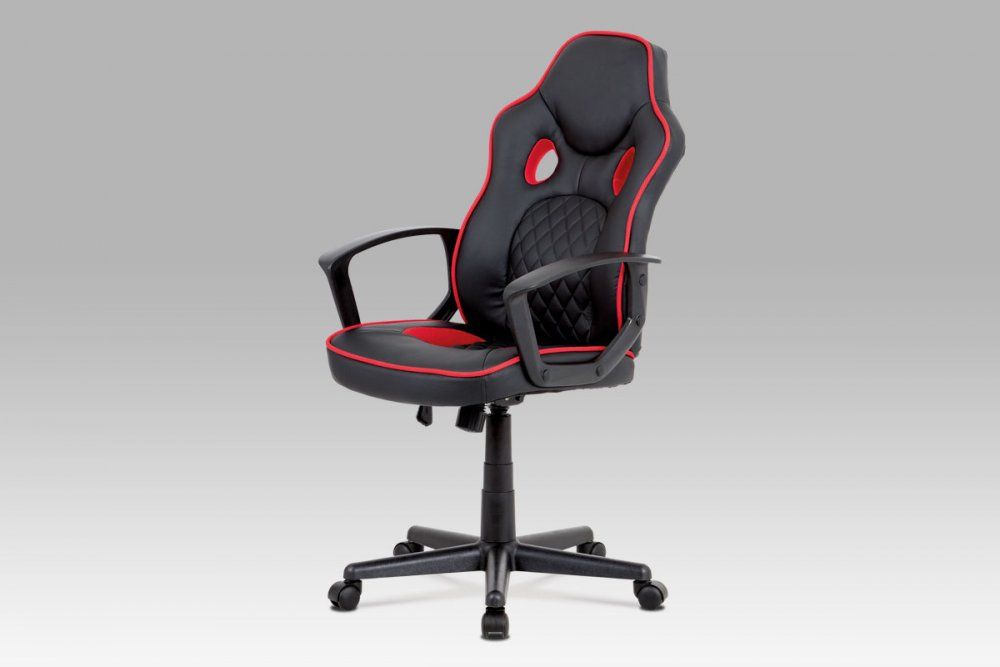 Dětská kancelářská židle KA-N660 RED černá / červená Autronic - DEKORHOME.CZ