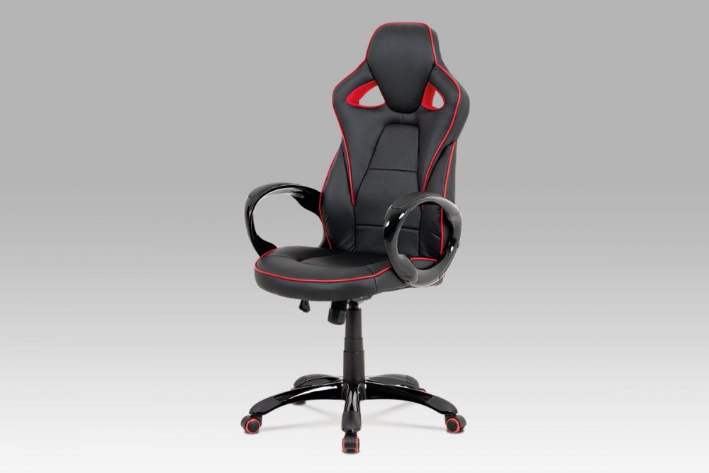 Kancelářská židle KA-E812 RED černá / červená Autronic - DEKORHOME.CZ
