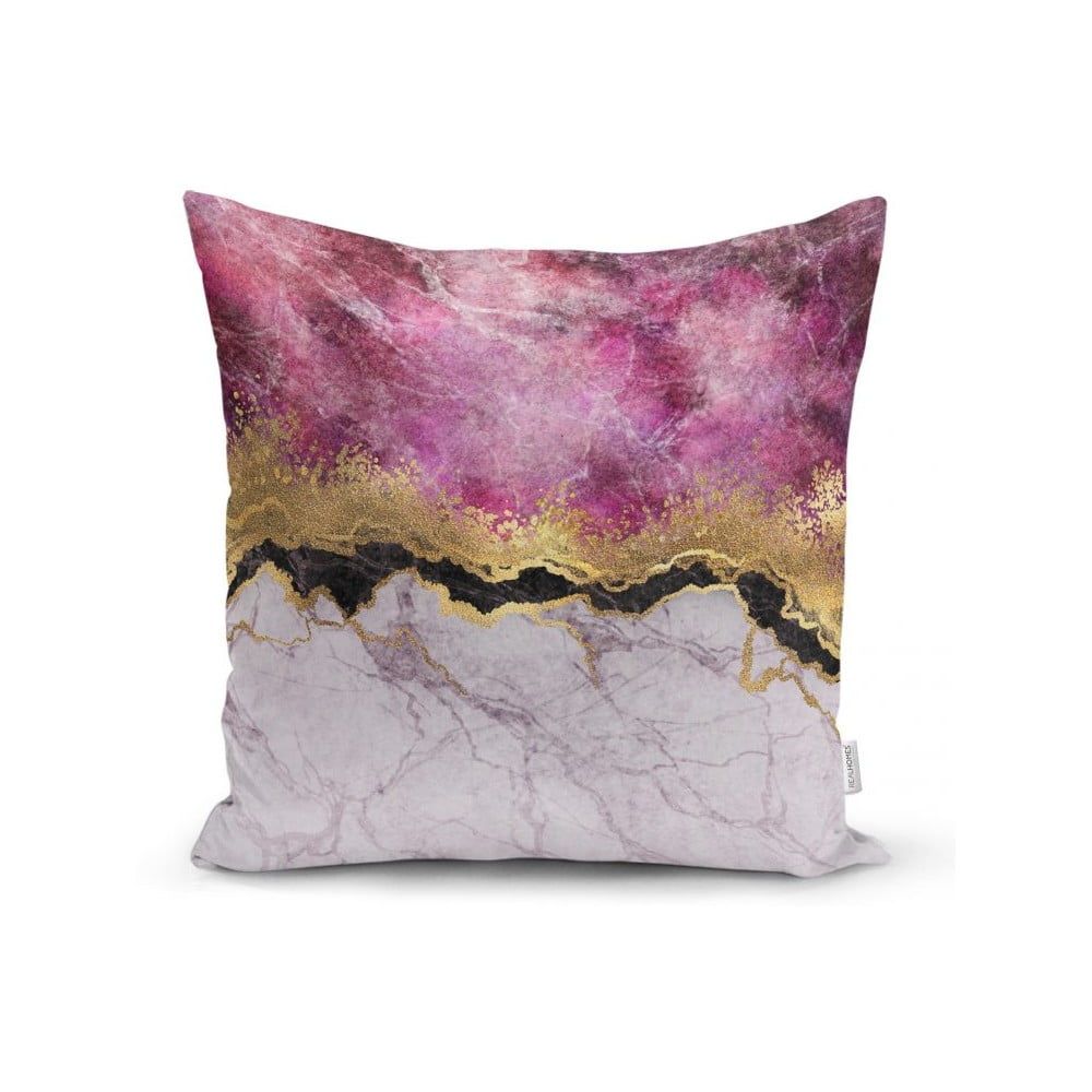 Povlak na polštář Minimalist Cushion Covers Marble With Pink And Gold, 45 x 45 cm - Bonami.cz