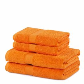 Set oranžových ručníků DecoKing Niki
