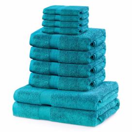 Set ručníků DecoKing Kunis tyrkysové