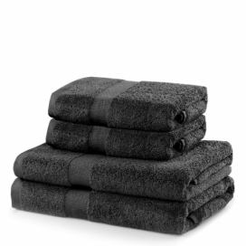 Set tmavě šedých ručníků DecoKing Niki