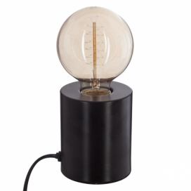 Atmosphera Dekorativní žárovka TUBE NOIR, 10 cm, barva černá