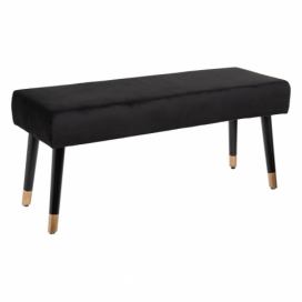 Atmosphera Čalouněná lavice pro obývací pokoj Living, barva černá