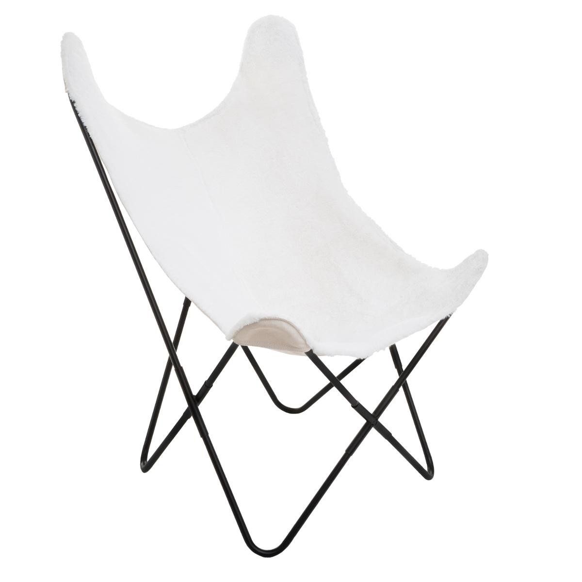 Atmosphera Židle v bílé barvě TEDDY, 79x70x101 cm - EMAKO.CZ s.r.o.