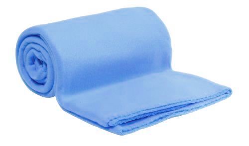 Fleecová deka světle modrá 150x200 cm - Výprodej Povlečení