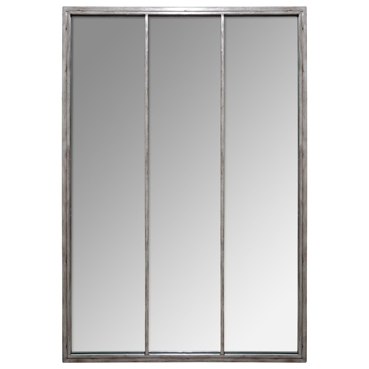 Atmosphera Dekorativní zrcadla v kovovém rámu, 3 kusy, 70x90x cm, šedá - EMAKO.CZ s.r.o.
