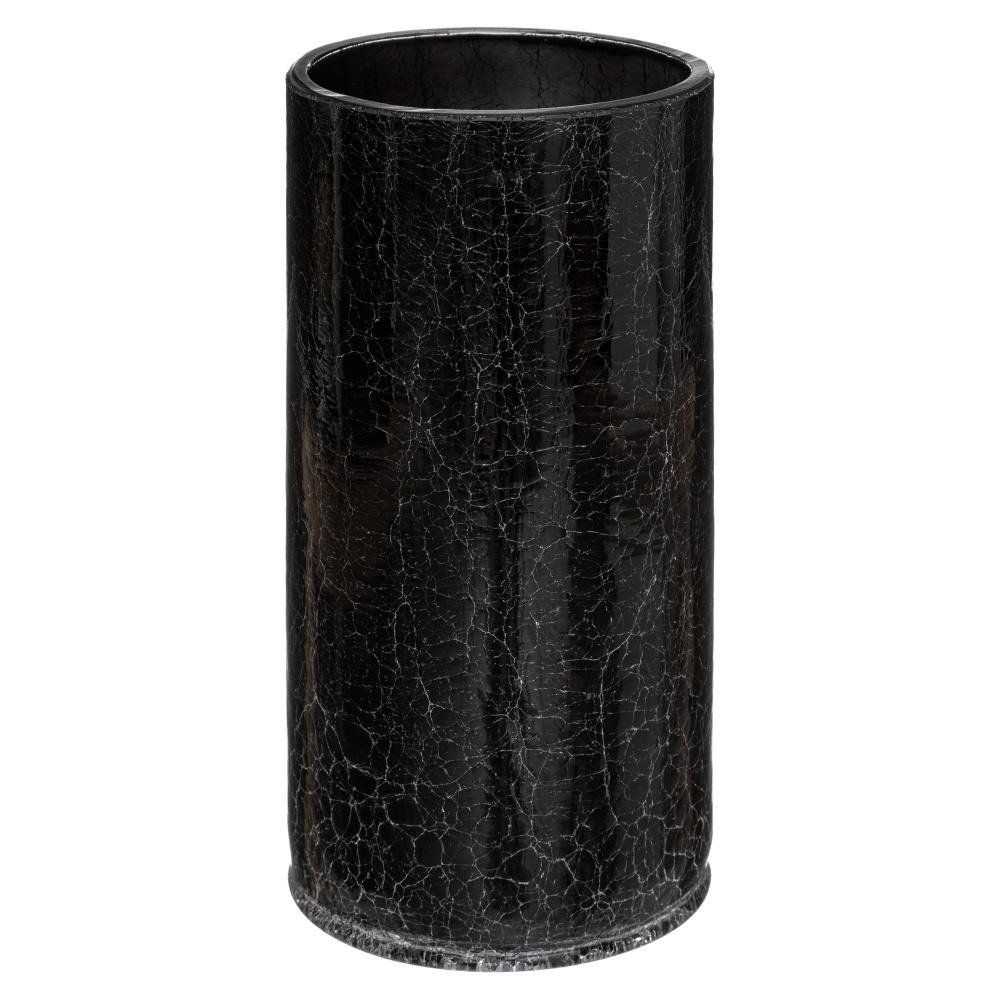 Atmosphera Kulatá váza CRACKLED, 25 cm, černá barva - EMAKO.CZ s.r.o.