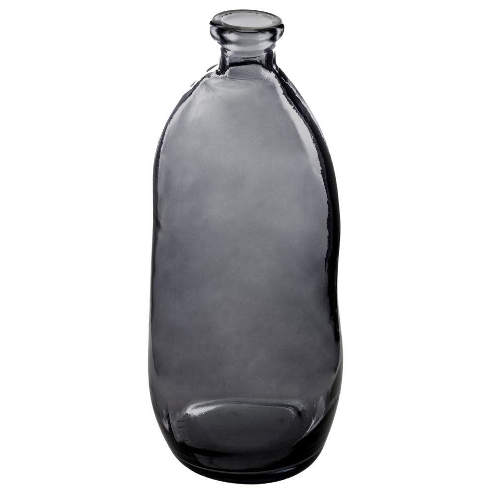 Atmosphera Váza z recyklovaného skla 73 cm, černá barva - EMAKO.CZ s.r.o.