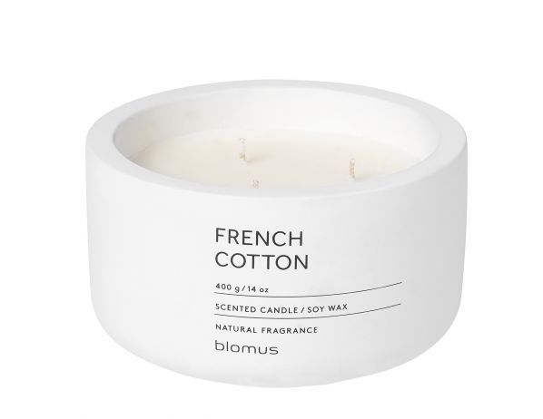 Vonná svíčka French Cotton - kulatá - FORLIVING