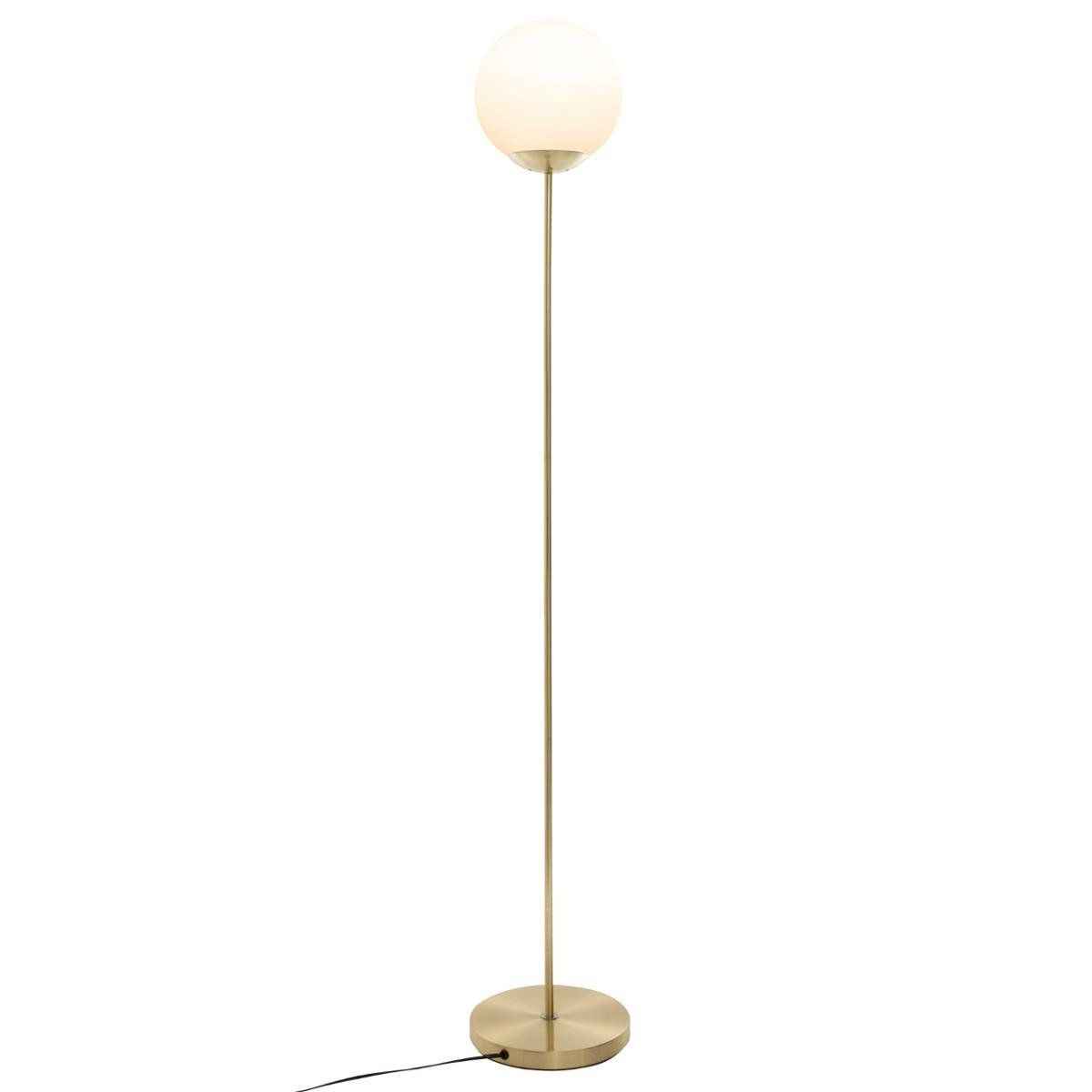 Atmosphera Stojací lampa s kulatým stínítkem, kov, zlato, 134 cm - EMAKO.CZ s.r.o.