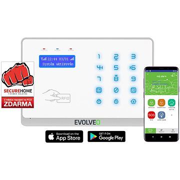 EVOLVEO Salvarix - bezdrátový WiFi a GSM alarm s čtečkou RFID - alza.cz